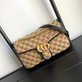 Gucci Marmont Matelasse Mini Bag 26cm Black