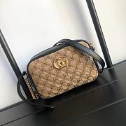 Gucci Black GG Marmont Mini Bag 18cm - 1
