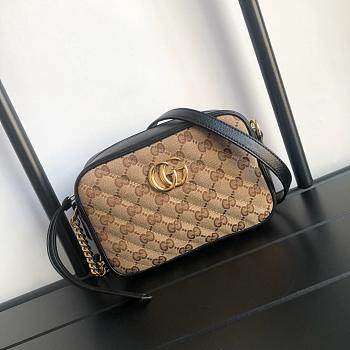 Gucci Black GG Marmont Mini Bag 18cm