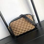 Gucci Black GG Marmont Mini Bag 18cm - 2