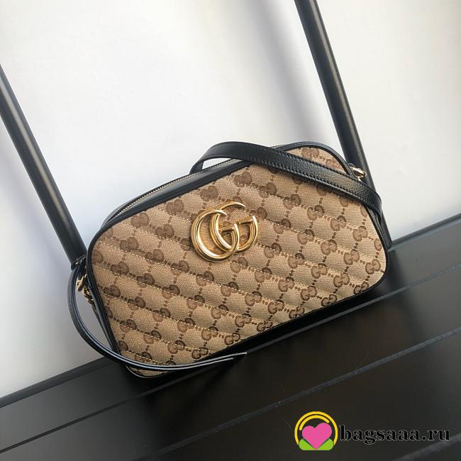 Gucci Black GG Marmont Bag 24cm - 1