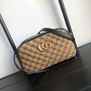 Gucci Black GG Marmont Bag 24cm - 1