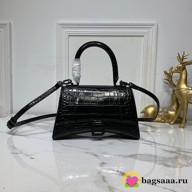 Balenciaga Hourglass Bag 24cm Black - 1