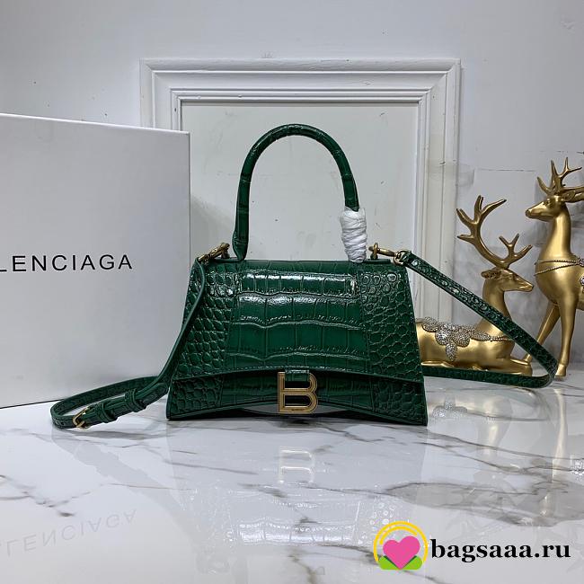 Balenciaga Hourglass Bag 24cm Green - 1