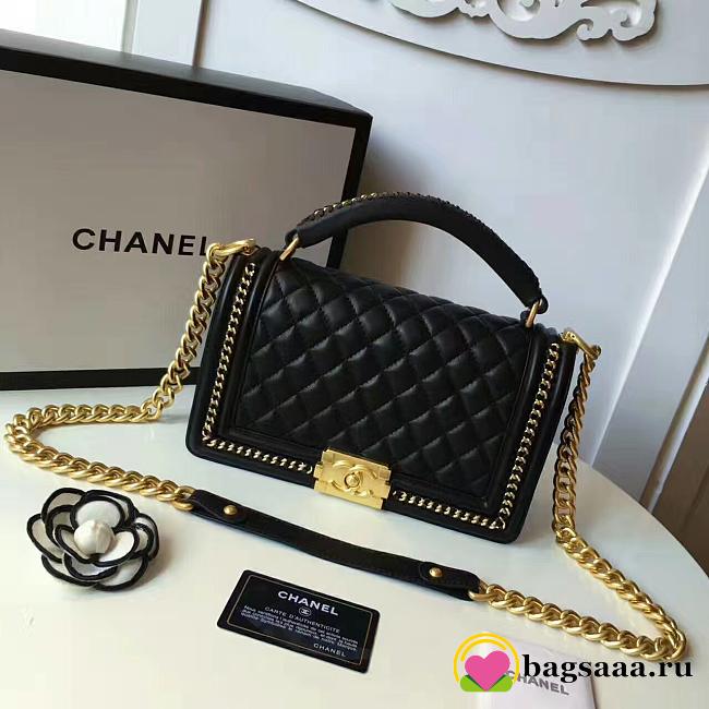 Chanel Leboy Handbag 25cm Black - 1