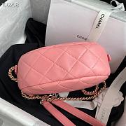 Chanel  Camera Case Lambskin Bag Pink - 5