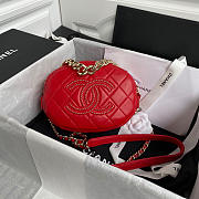 Chanel Camera Case Lambskin Bag Red - 1