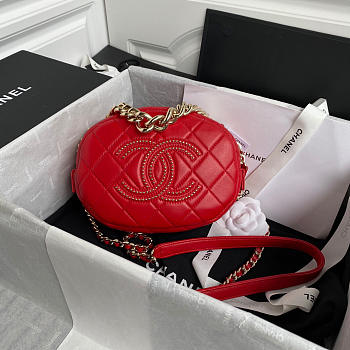 Chanel Camera Case Lambskin Bag Red