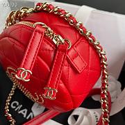 Chanel Camera Case Lambskin Bag Red - 3