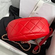 Chanel Camera Case Lambskin Bag Red - 4