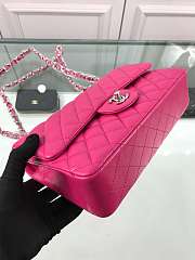 Bagsaaa Chanel Flap Bag Lambskin Hot Pink - 25cm - 2