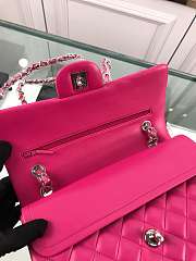 Bagsaaa Chanel Flap Bag Lambskin Hot Pink - 25cm - 4