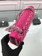 Bagsaaa Chanel Flap Bag Lambskin Hot Pink - 25cm - 5