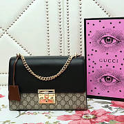 Gucci Padlock medium GG shoulder bag Black - 1