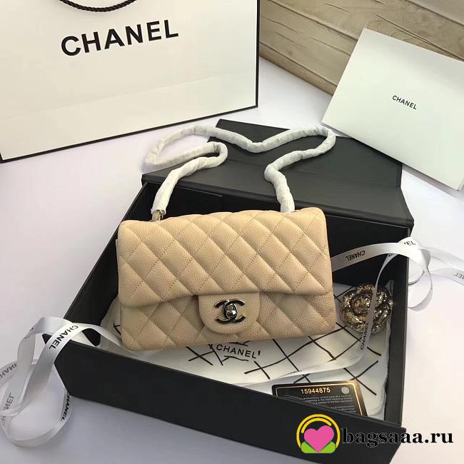 Chanel Flap bag caviar 20cm Silver - 1