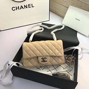 Chanel Flap bag caviar 20cm Silver