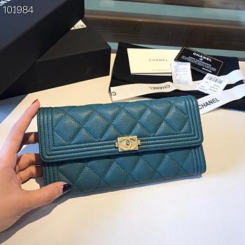 Chanel LeBoy Wallet Caviar 19CM