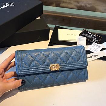 Chanel LeBoy Wallet Caviar 19CM 001