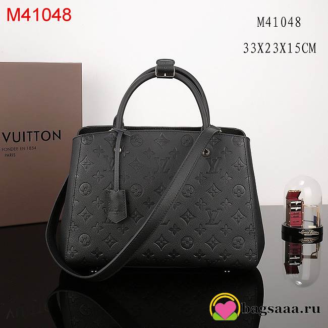 Louis Vuitton Montaigne Medium Bag with Black M41046 - 1