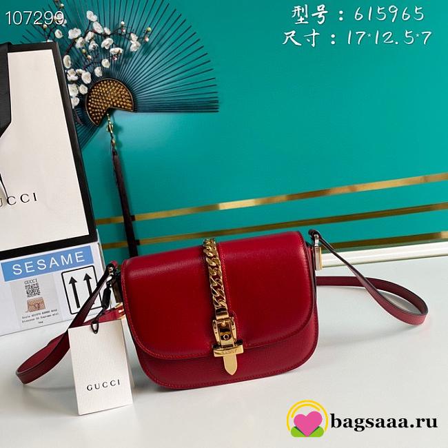 Gucci Sylvie 1969 mini shoulder bag Red - 1