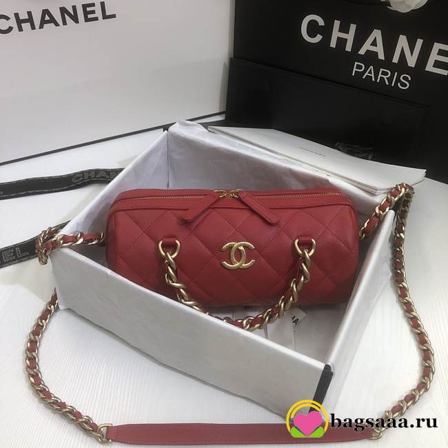 Chanel Bowling Bag-AS1899 Red - 1