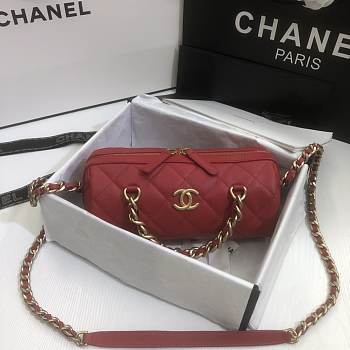 Chanel Bowling Bag-AS1899 Red