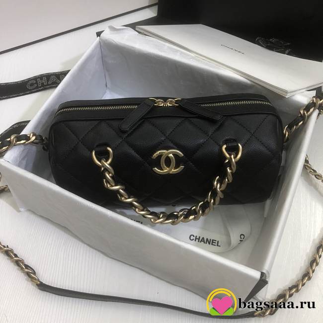 Chanel Bowling Bag-AS1899 Black - 1