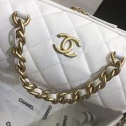 Chanel Bowling Bag-AS1899 White - 3