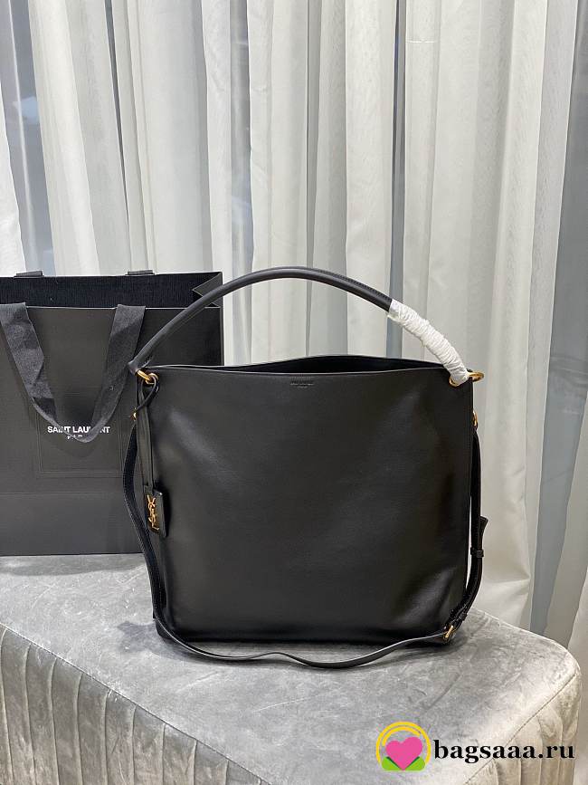 YSL TAG hobo bag in canvas and leather 002 - 1
