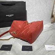 YSL Puffer Red Bag 35cm - 4