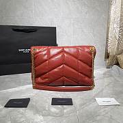 YSL Puffer Red Bag 35cm - 5