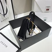 Gucci Sylvie 1969 Black Patent Leather Top Handle Bag Balck - 4