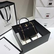 Gucci Sylvie 1969 Black Patent Leather Top Handle Bag Balck - 6