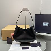 Bagsaaa Prada Cleo brushed leather shoulder black bag - 1