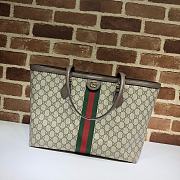Gucci Ophidia medium leather canvas tote - 1