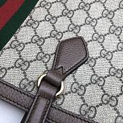 Gucci Ophidia medium leather canvas tote - 5