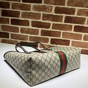 Gucci Ophidia medium leather canvas tote - 6