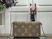 Bagsaaa Louis Vuitton M82610 Félicie Pochette Gray/Cream - 21*12*3cm - 6