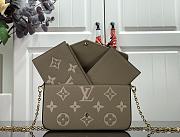 Bagsaaa Louis Vuitton M82610 Félicie Pochette Gray/Cream - 21*12*3cm - 4