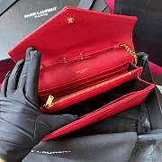 YSL Leather 22cm Shoulder Bag - 5