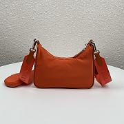Prada Nylon Hobo Bag 22cm Orange - 5