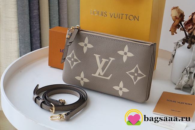 Louis Vuitton Double Zip Pochette Monogram 001 - 1