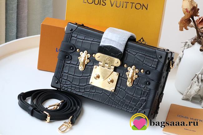 Louis Vuitton Petite Malle Box Shoulder Bag balck - 1