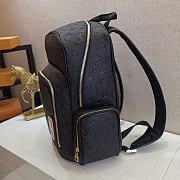 LV NBA Black Monogram Leather Backpack M57972 - 4
