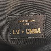 LV NBA Black Monogram Leather Backpack M57972 - 6