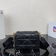 Prada System Nappa Leather Patchwork Bag 1BD292 002 - 2