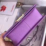 Chanel boy bag 25cm purple - 3