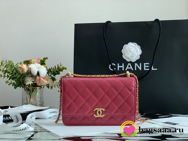 Chanel Calfskin Wallet On Chain Woc Bag 001 - 1