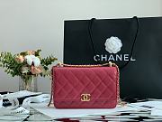 Chanel Calfskin Wallet On Chain Woc Bag 001 - 1