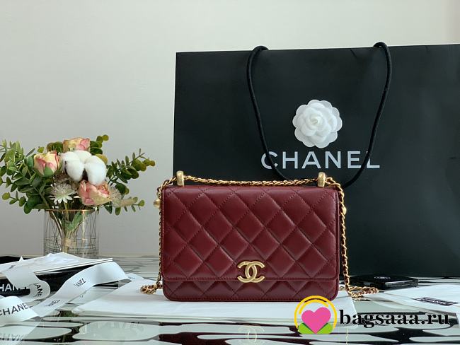 Chanel Calfskin Wallet On Chain Woc Bag 004 - 1